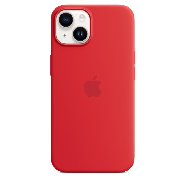 Apple iPhone 14 Silikon Case mit MagSafe, (PRODUCT)RED