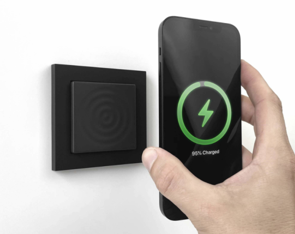 smart things WallBase 55 Magnetic Wireless Charger für Smartphones, 15W, Schwarz