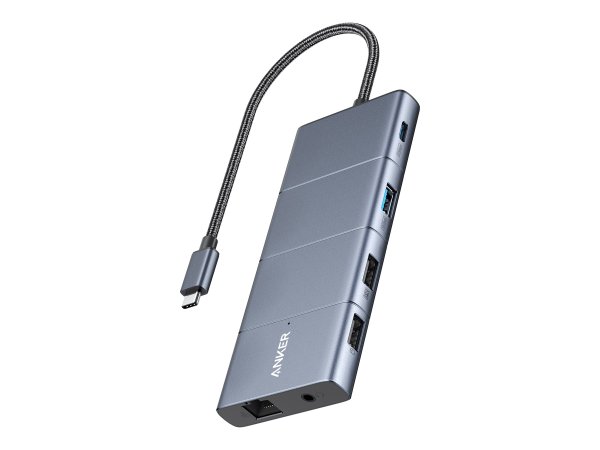 Anker 565 USB-C Docking-Station, 11-in-1 Adapter, 4K HDMI, Schwarz