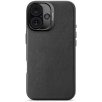 Decoded Leder Case für iPhone 16 Schwarz