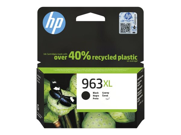 HP 963XL, 47,86ml, Tintenpatrone für HP OfficeJet 9012, OfficeJet Pro 90XX, Schwarz