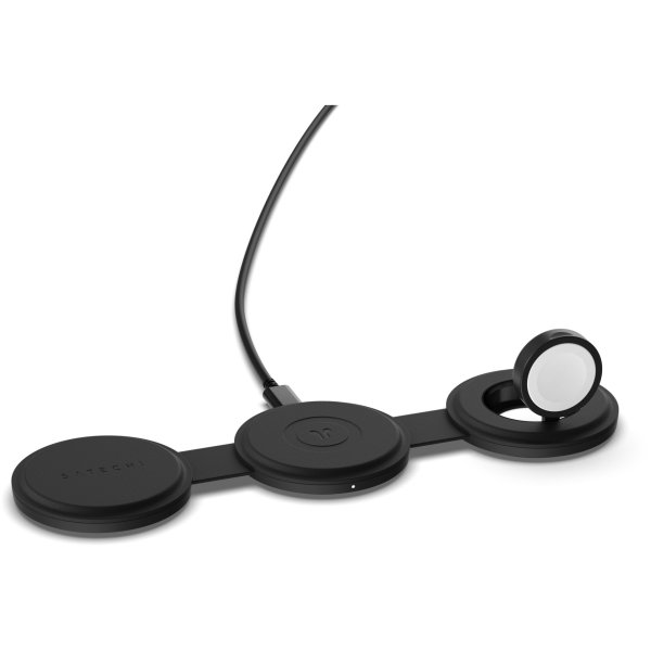 Satechi OntheGo Wireless Charger mit QI2 (3-in-1), 15W, Schwarz