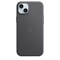 Apple iPhone 15 Plus Feingewebe Case mit MagSafe Schwarz