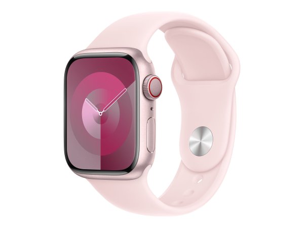 Apple Sportarmband für Apple Watch 41 mm, Hellrosa, M/L (150-200 mm Umfang)