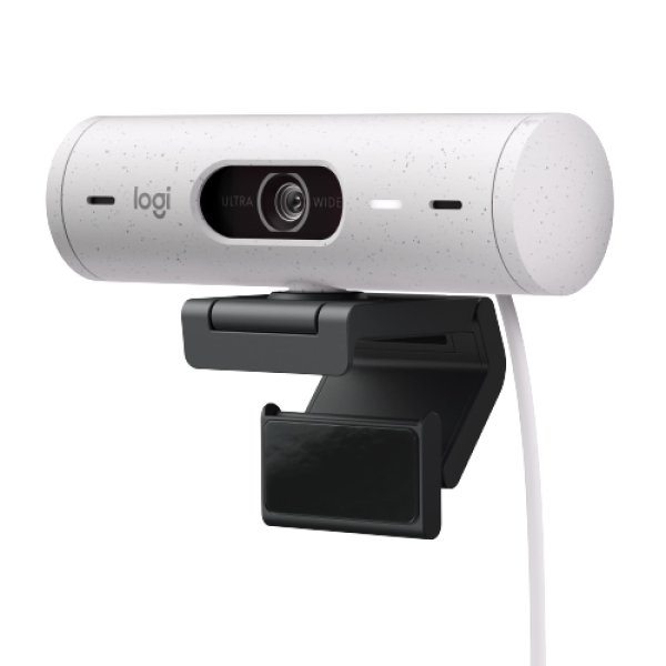 Logitech BRIO 500 Webcam, Full HD (1920 x 1080), USB-C, Weiß