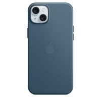 Apple iPhone 15 Plus Feingewebe Case mit MagSafe Pazifikblau