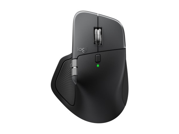 Logitech MX Master 4S für Mac, Wireless Maus, Bluetooth, 8 Tasten, Space Black