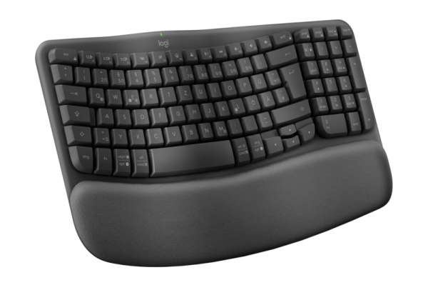 Logitech Wave Keys Business, Wireless Tastatur, Deutsch, Graphit