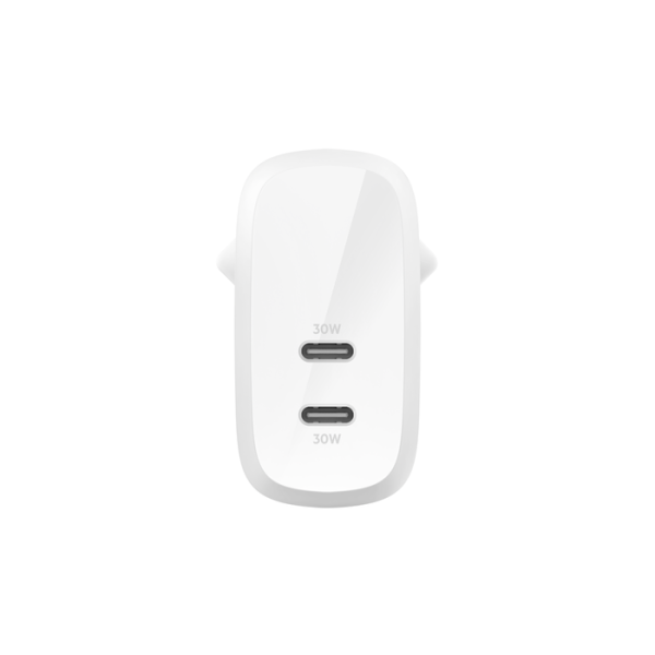 Belkin Power Adapter, 60W, 2x USB-C, Weiß