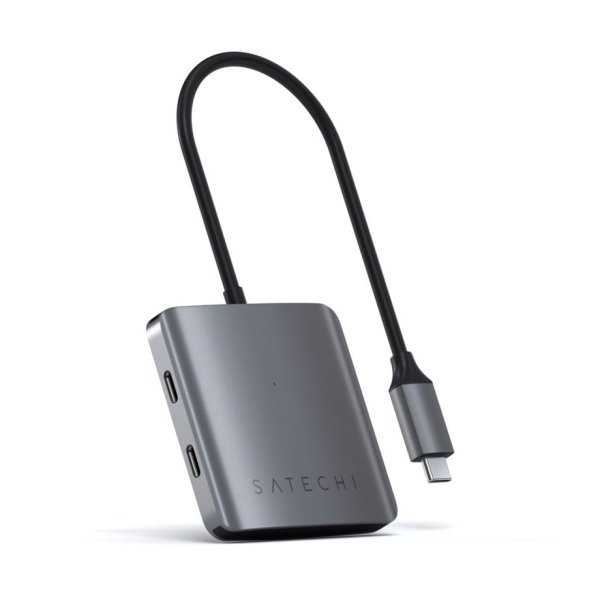 Satechi Aluminum 4 Port USB-C Hub space gray