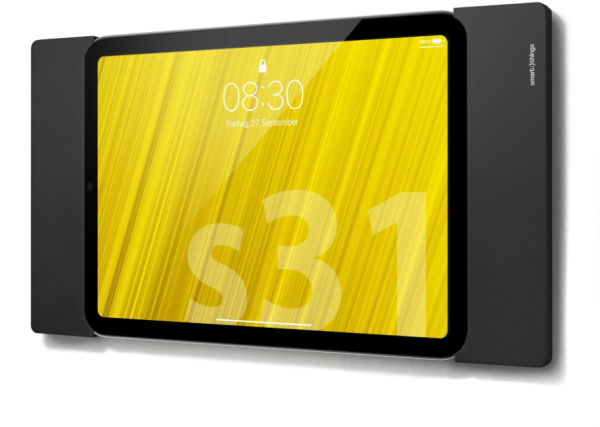 smart things sDock Fix A8" Wandhalterung für Apple iPad mini (2024 & 2021), Schwarz
