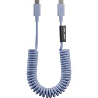 Native Union Pop USB-C auf USB-C Spiralkabel Azur
