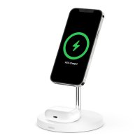 Belkin BOOST CHARGE PRO 2-in-1 QI Charger mit MagSafe Weiß