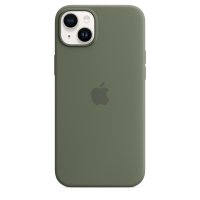 Apple iPhone 14 Plus Silikon Case mit MagSafe, (PRODUCT)RED Oliv