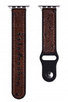 Devia Lederarmband mit Maserung Braun