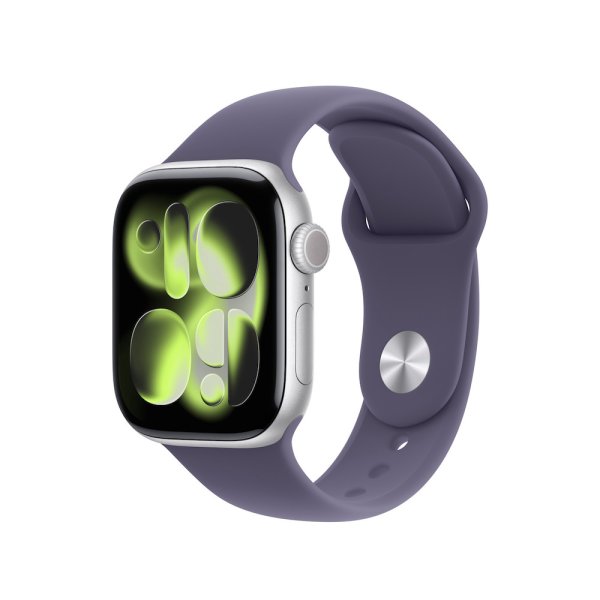 Apple Sportarmband für Apple Watch 42mm (Series 10/11), Nebelviolett, S/M (130-180 mm Umfang)