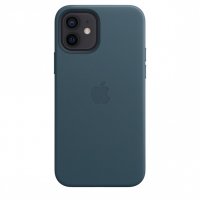 Apple Leder Case für iPhone 12 / 12 Pro Baltischblau