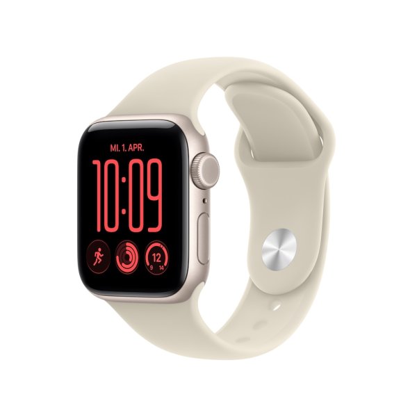 Apple Watch SE 3, [Platzhalter1] Aluminiumgehäuse [Platzhalter2], Sportarmband [Platzhalter3]