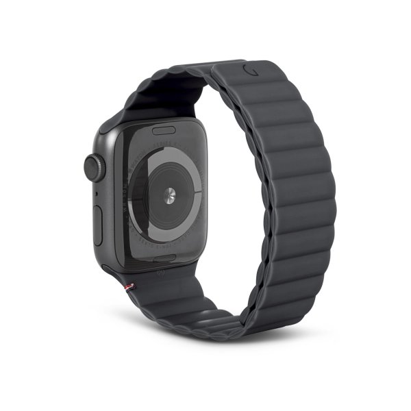 Decoded magnetisches Armband aus Silikon für Apple Watch 38/40/41mm, Schwarz