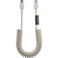 Native Union Pop USB-C auf USB-C Spiralkabel Sandstone