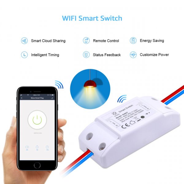 WOOX Unterputz Switch, Wi-Fi, Smart Home/Alexa/Google