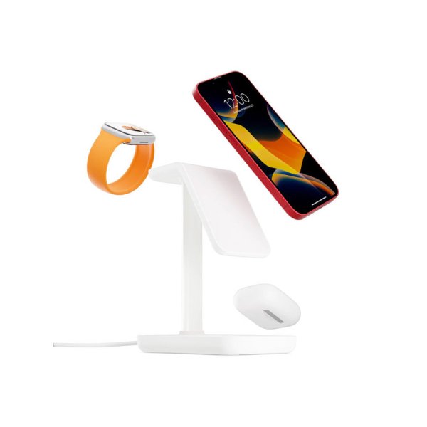 Twelve South HiRise 3 Wireless Qi Charger (3-in-1), magnetisch, 7,5 W, Weiß