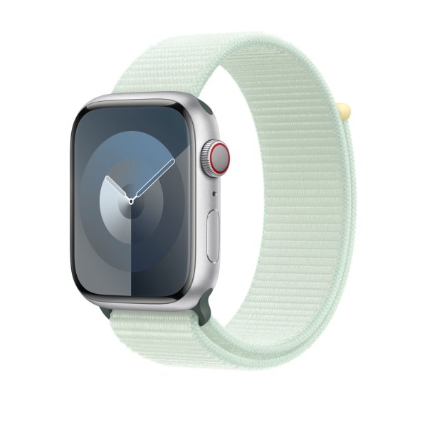 Apple Sport Loop Armband für Apple Watch 45 mm, Blassmint