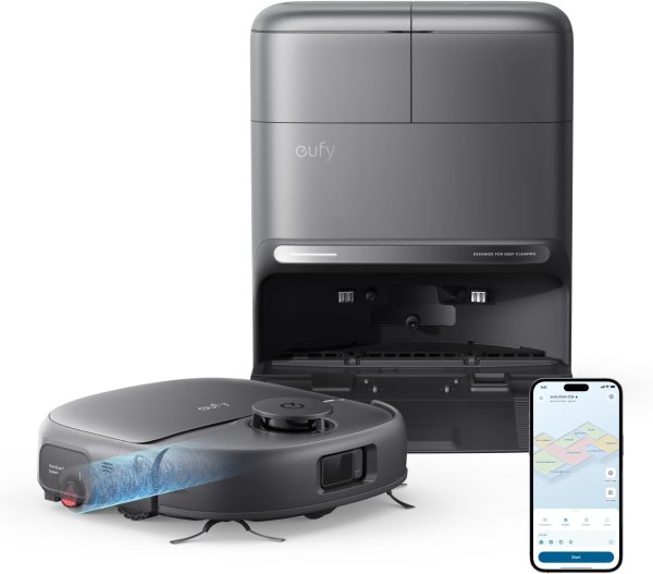 EUFY Robot Vacuum Omni C28, Saug- und Wischroboter C28 5-in-1 mit selbstreinigender HydroJet-Wischro