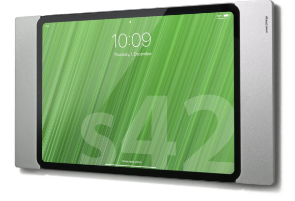 smart things sDock Fix A 10.9" Wandhalterung für Apple iPad 11" (2025) / iPad 10,9" (2022), Silber