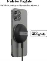 Belkin Wireless MagSafe Ladepad, 15W, inkl. 1,5m USB-C Kabel, Schwarz