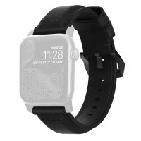 Nomad Traditional Lederarmband mit schwarzem Verschluss für Apple Watch Schwarz
