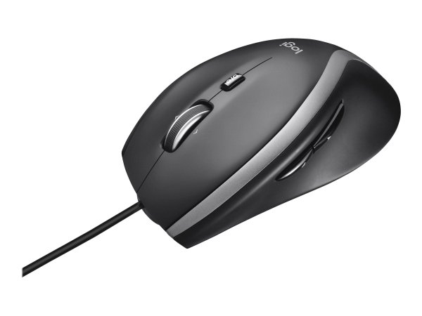Logitech M500s Advanced Corded, Maus, rechts, Optisch, USB Typ-A, 4 DPI, Schwarz/Silber