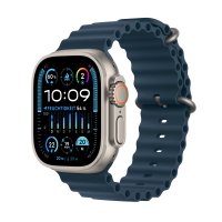 Apple Watch Ultra 2 GPS + Cellular, 49mm Titangehäuse, Ocean Armband Blau Apple Watch Ultra 2 GPS + Cellular, 49mm Titangehäuse, Ocean Armband Blau
