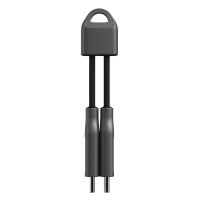 Nomad ChargeKey USB-C-auf-USB-C Lade- und Datenkabel Schwarz