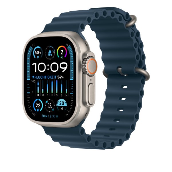 Apple Ocean Armband für Apple Watch 49mm, Blau