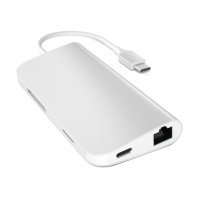 Satechi USB-C Hub, Multi-Port Adapter Silber