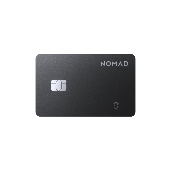 Nomad Tracking Card Pro, Premium-Tracker im Kartenformat, Apple-Find-My-Technologie, Schwarz