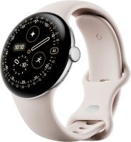 Google Pixel Watch 4 Sportarmband Polished Silver