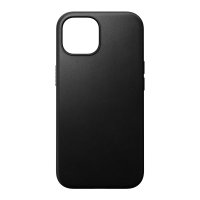 Nomad Modern Leder Case mit MagSafe für iPhone 15 Schwarz