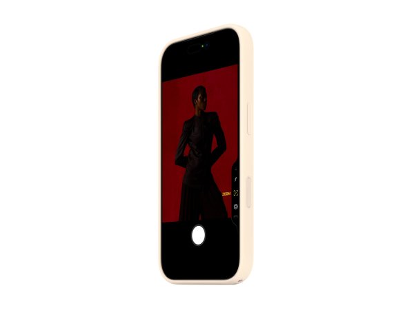 Apple iPhone 17 Pro Silikon Case mit MagSafe, Vanille