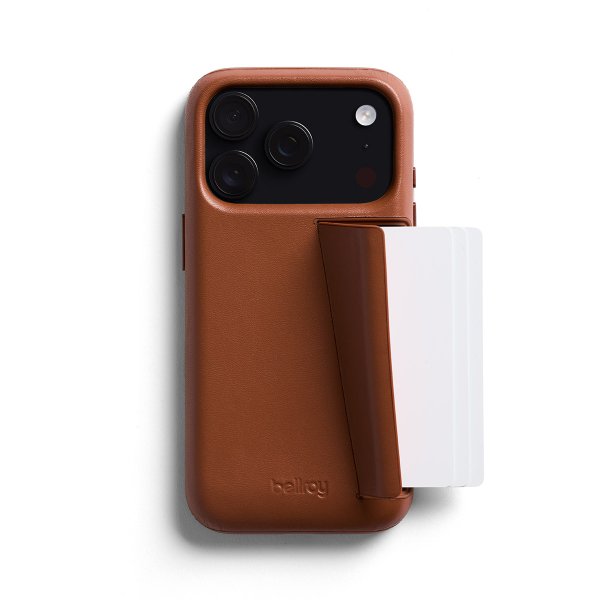 Bellroy Leder Card Case für Apple iPhone 17 Pro, Rust