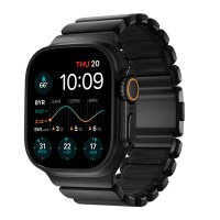 Nomad Stratos Titanium Armband für Apple Watch, (Series 1/2/3) 42/44/45/46/49mm Schwarz