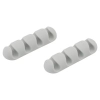 bluelounge CableDrop Multi Kabelclip für 4 Kabel Weiß