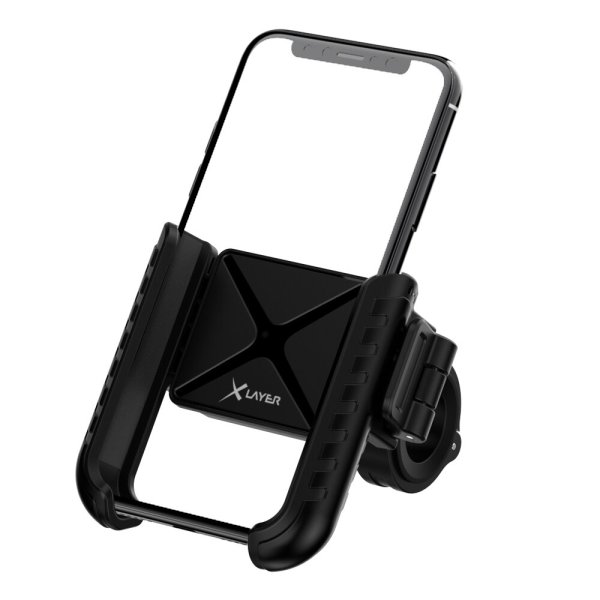 XLayer Fahrrad-Halterung mit Schnellverschluss für Smartphones schwarz