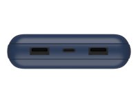 Belkin BOOST CHARGE Powerbank, 15W, USB-A + USB-C Blau