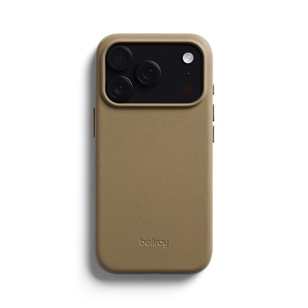 Bellroy Leder Case für Apple iPhone 17 Pro, Khaki