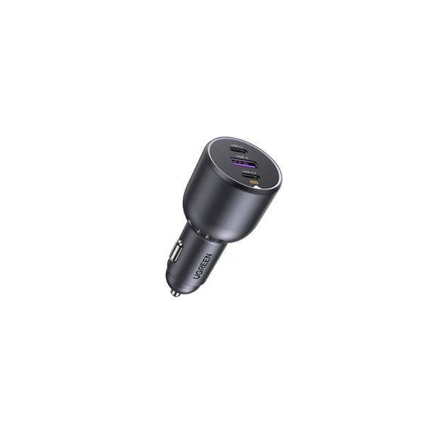 UGREEN EC705 130W 3-Port Fast Car Charger KFZ-Ladegeraet 2x USB-C 1x USB-A QC 4.0 PD 3.0 LED Beleuch