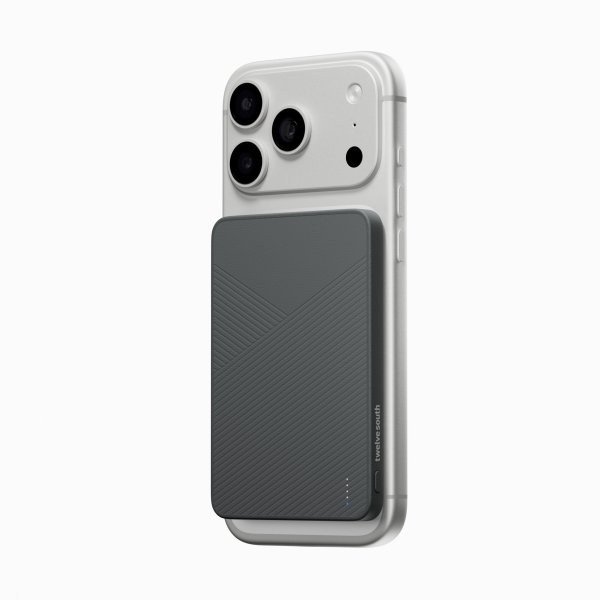 Twelve South PowerCapsule, magnetische Powerbank mit QI2, 5.000mAh, Slate