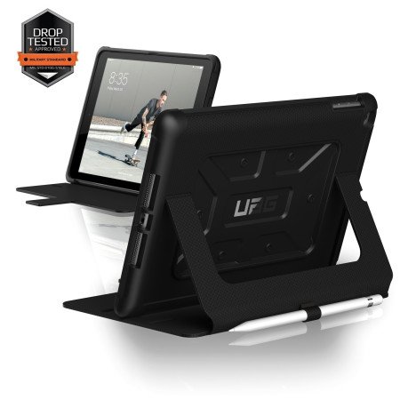 Urban Armor Gear Metropolis Case für Apple iPad 9,7" (2017 & 2018), Schwarz, BULK