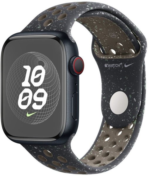 Apple Nike Sportarmband für Apple Watch 45 mm, Midnight Sky, S/M (130-180 mm Umfang)